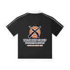 Contrast Collar Short-Sleeve Polo Shirt