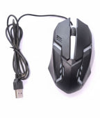 RGB Gaming Mouse Black Wired USB LED Optical with Ergonomic Design for PC & Laptop