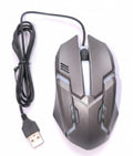 RGB Gaming Mouse Grey Wired USB LED Optical Ergonomic for PC & Laptop